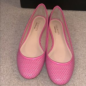 Talbots Gypsy Rose Pink Flats NWT NEW